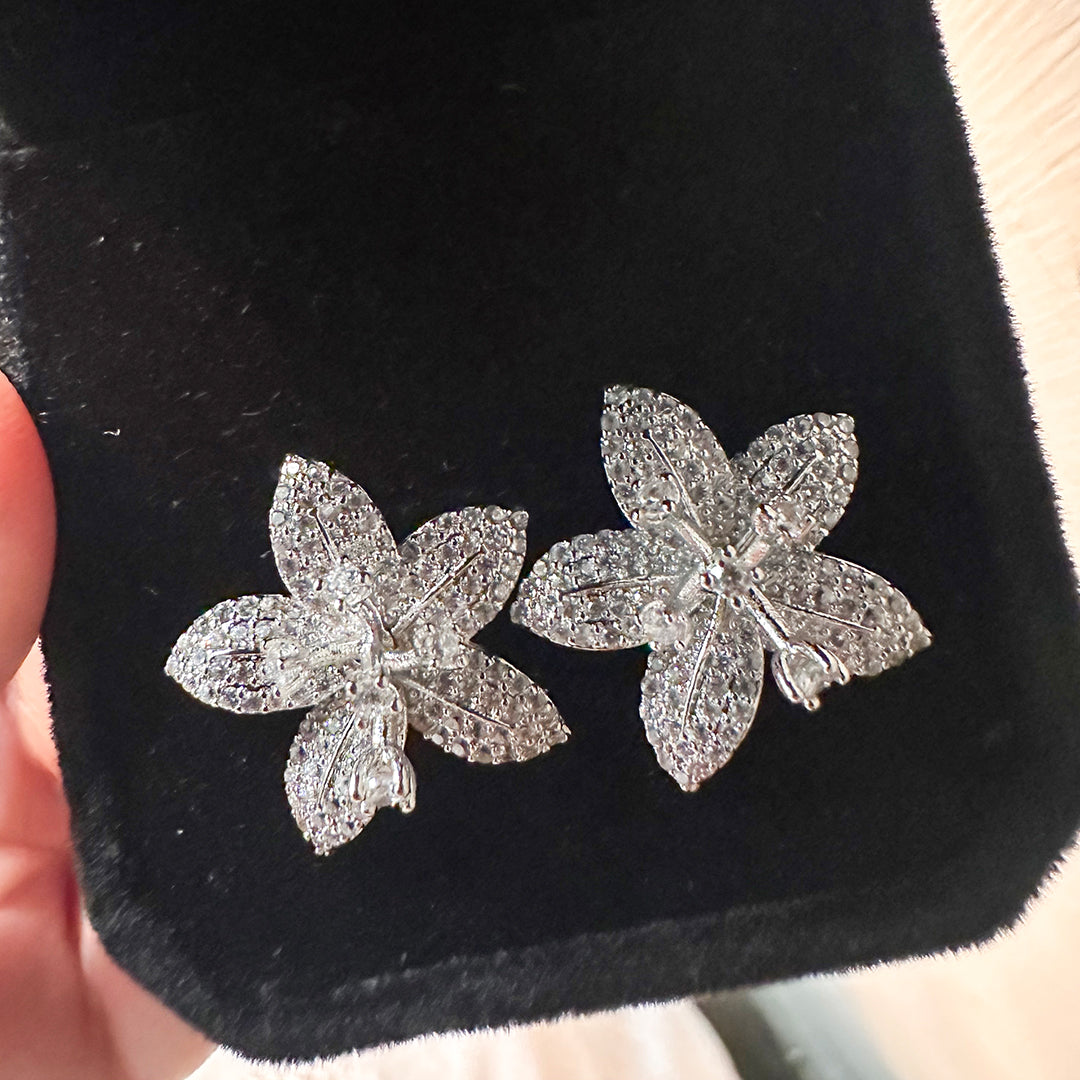 3D Lotus Flower Studs