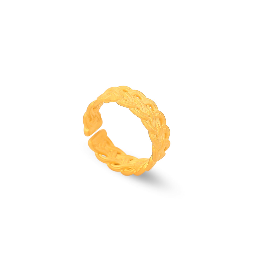 Twisted Gold Band Ring