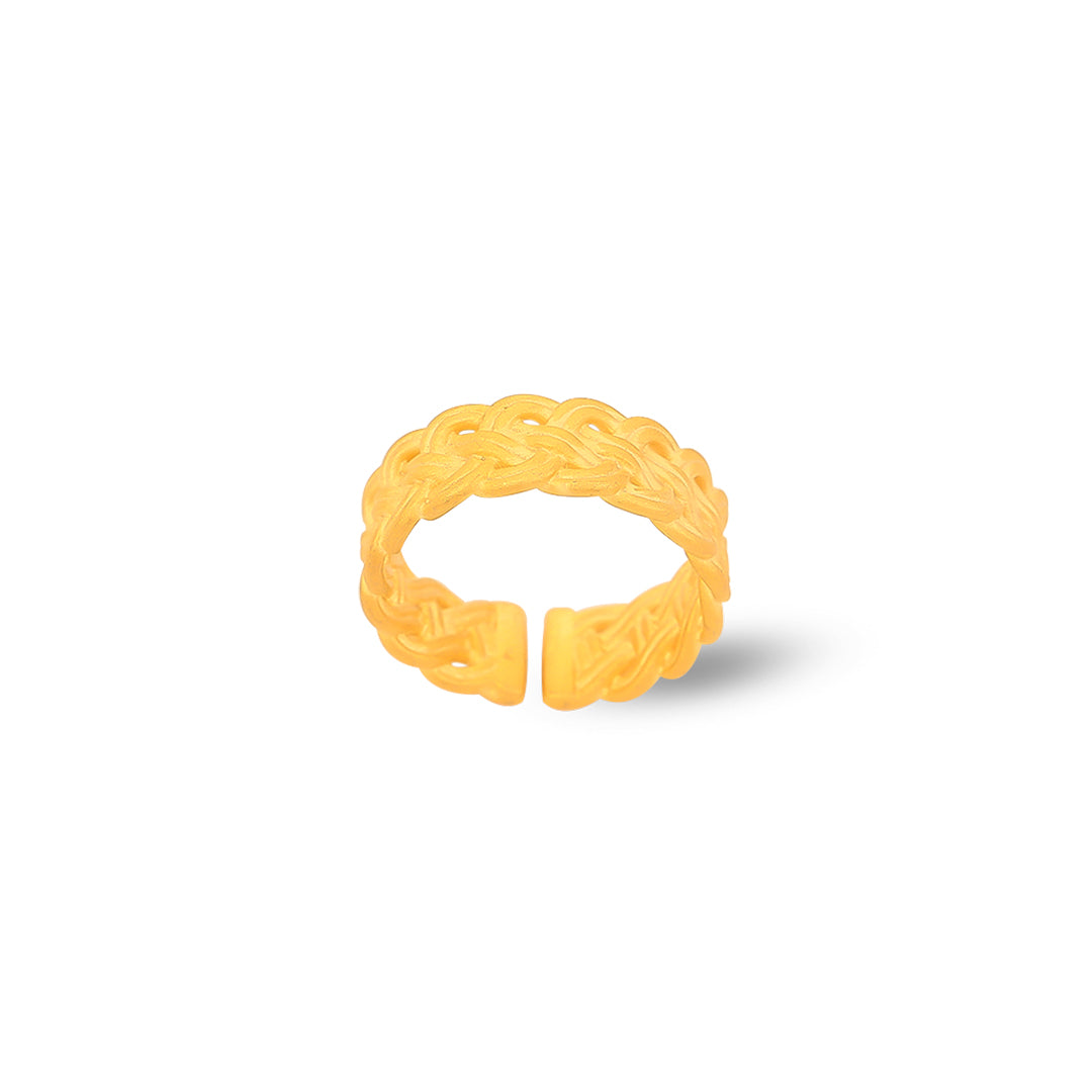 Twisted Gold Band Ring