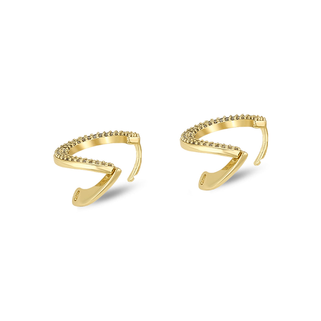 Dazzling Gold Hoop Earrings