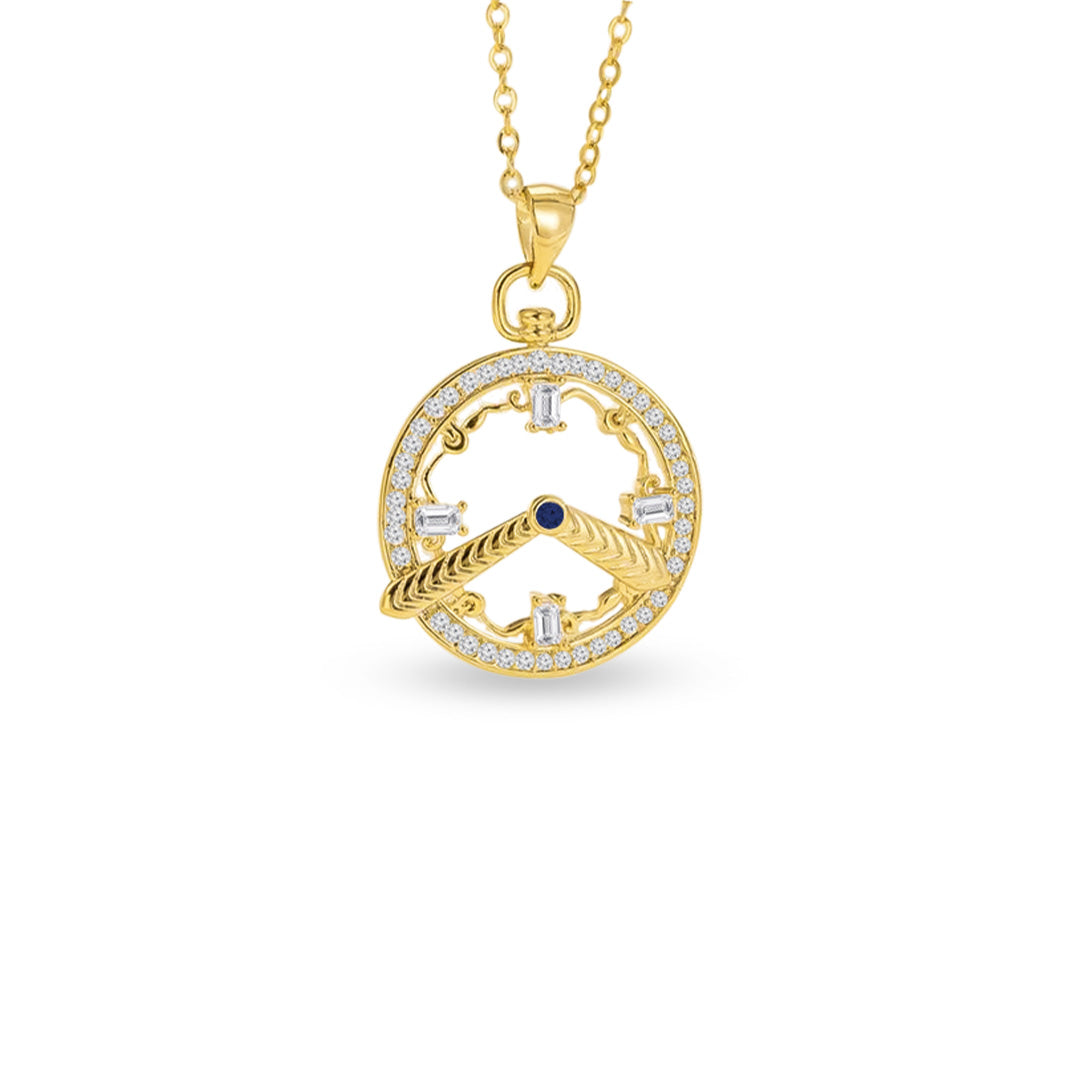 French-Inspired Clock Necklace