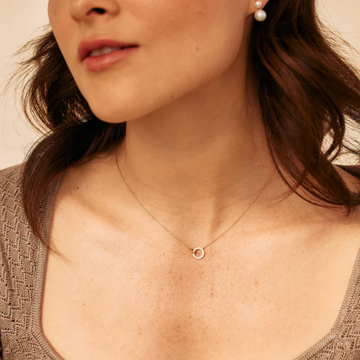 Gold Circle Necklace