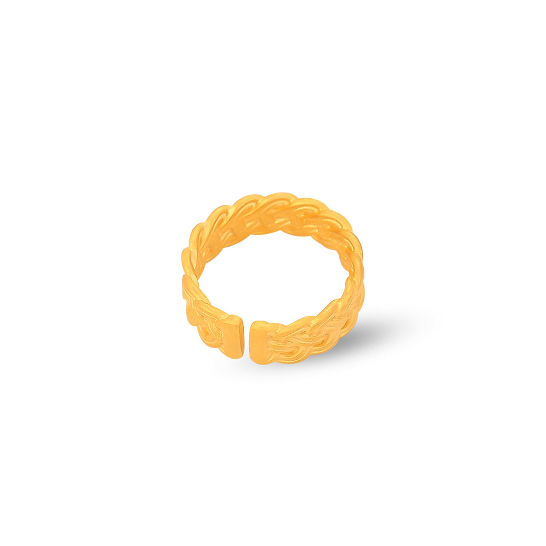 Twisted Gold Band Ring
