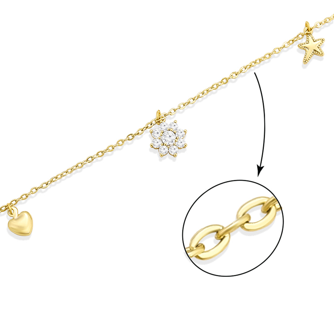 Ocean Bloom Gold Bracelet