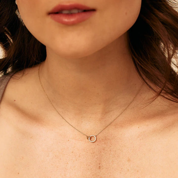 Gold Circle Necklace