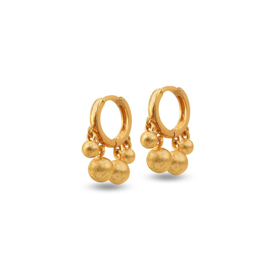 Golden Spark Hoops