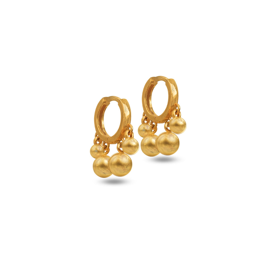 Golden Spark Hoops
