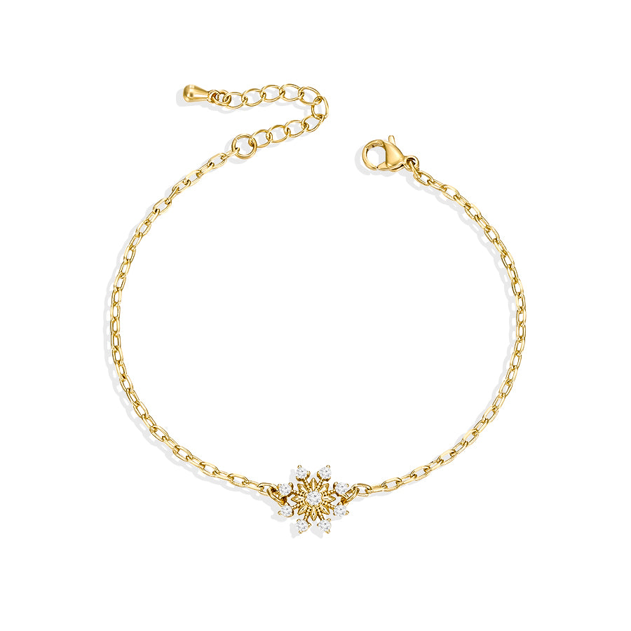 Snowflake Gold Bracelet