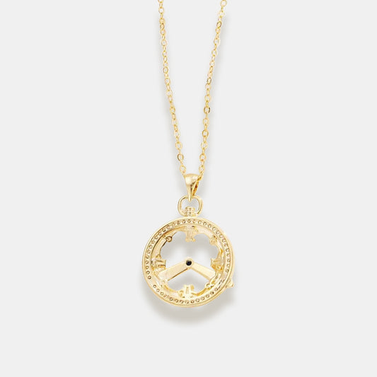 French-Inspired Clock Necklace