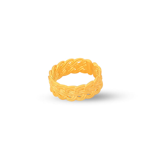 Twisted Gold Band Ring